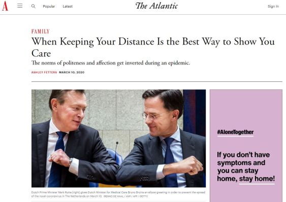 when keeping your distance